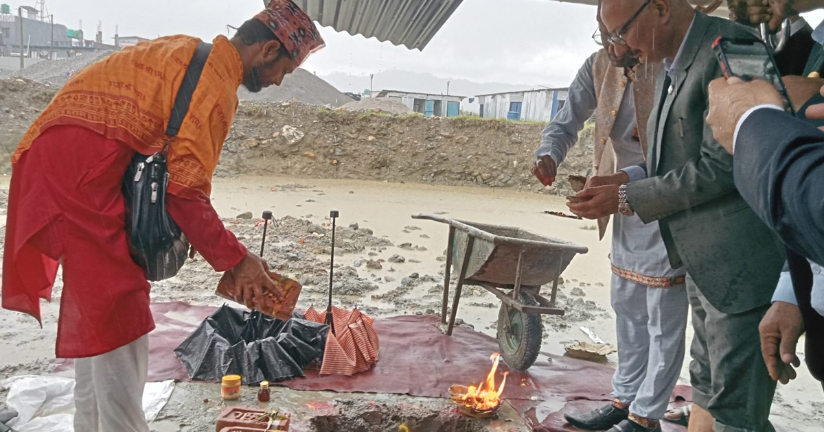 विमानस्थल सञ्चालनमा आएको सात महिनापछि इन्धन डिपो शिलान्यास