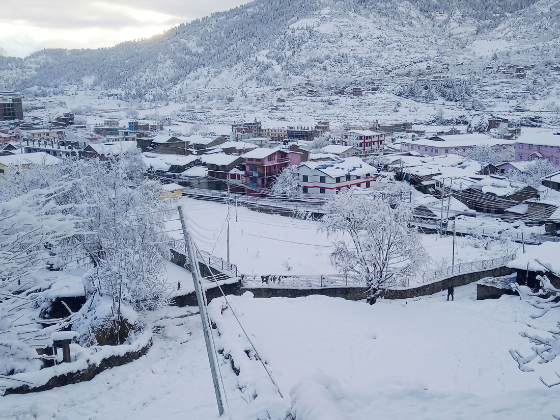 उच्च पहाडी र हिमाली क्षेत्रमा हिमपातको सम्भावना